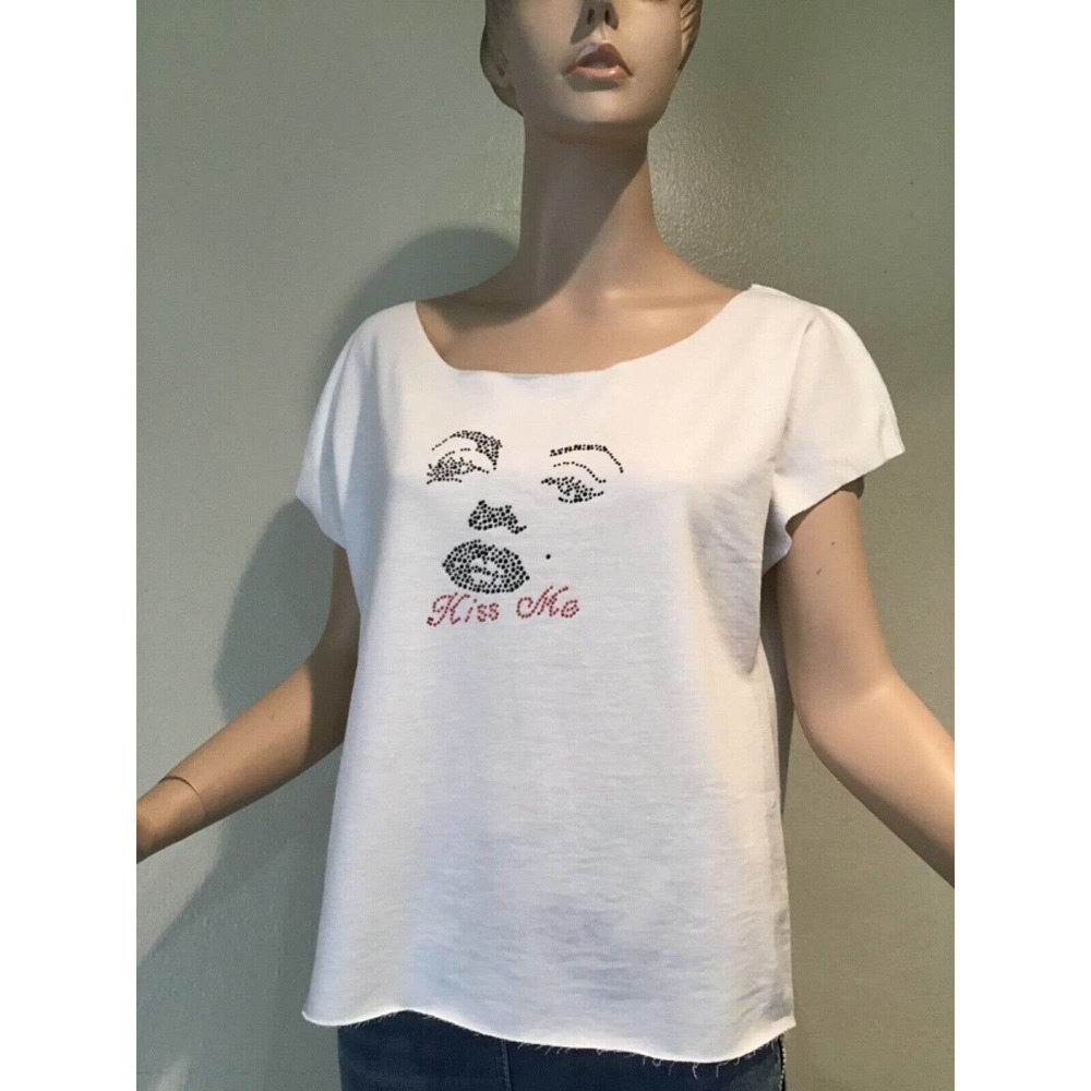 Marilyn Monroe rhinestone design woman tshirt M